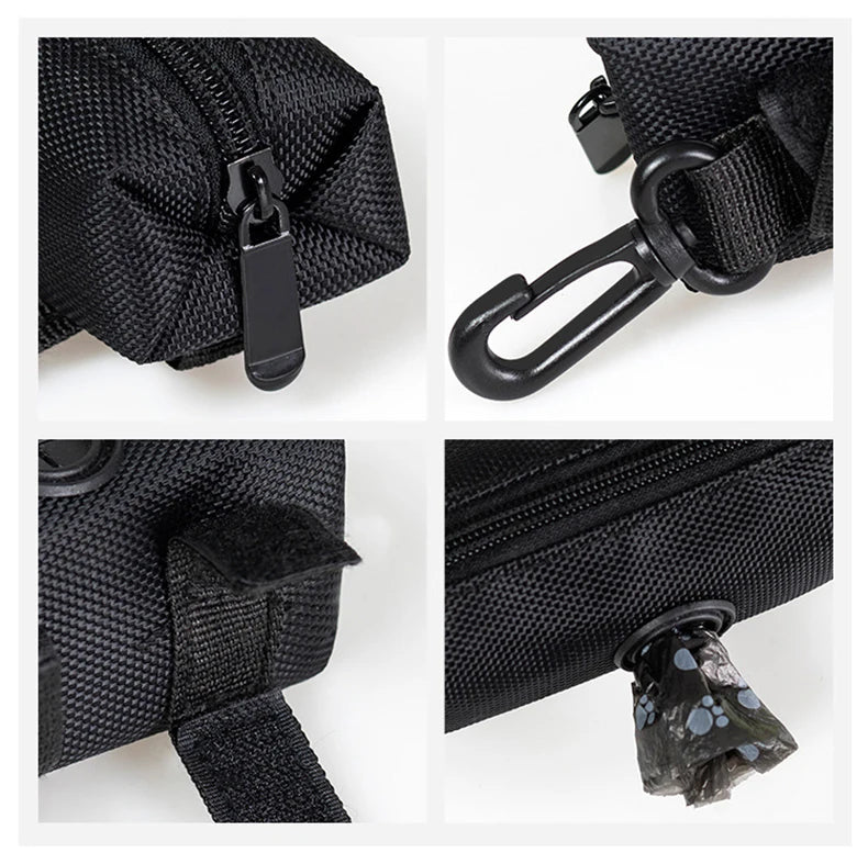 Pet Dog Poop Bag Holder Leash Attachment Adjustable Mini Travel Garbage Bag Dogs Waste Poop Bags Dispenser Pet Cleaning Tools