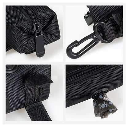 Pet Dog Poop Bag Holder Leash Attachment  Adjustable Mini Travel Garbage Bag Dogs Waste Poop Bags Dispenser Pet Cleaning Tools