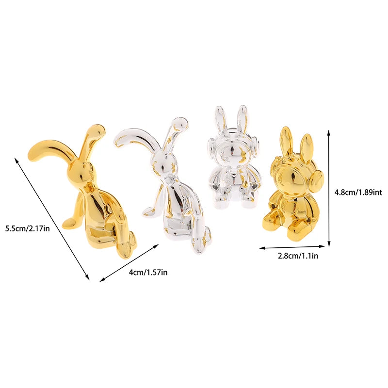 2024 New Kawaii Rabbit Ornament Ins Car Accessories Decorative Supplies Creative Desktop Ornament Room Decor Cute Children Gifts