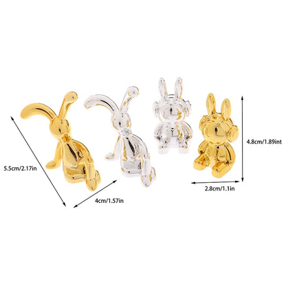 2024 New Kawaii Rabbit Ornament Ins Car Accessories Decorative Supplies Creative Desktop Ornament Room Decor Cute Children Gifts