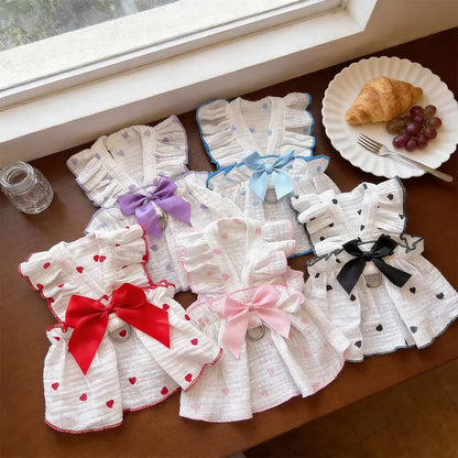 Pet Dresses And Clothing For Dogs And Cats, Including Spring And Summer Outfits For Teddy Bear, Pomeranian, And Pomeranian Rbeed