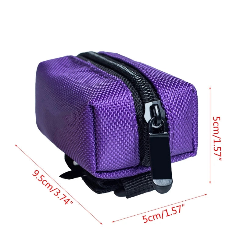 Pet Dog Poop Bag Holder Leash Attachment  Adjustable Mini Travel Garbage Bag Dogs Waste Poop Bags Dispenser Pet Cleaning Tools