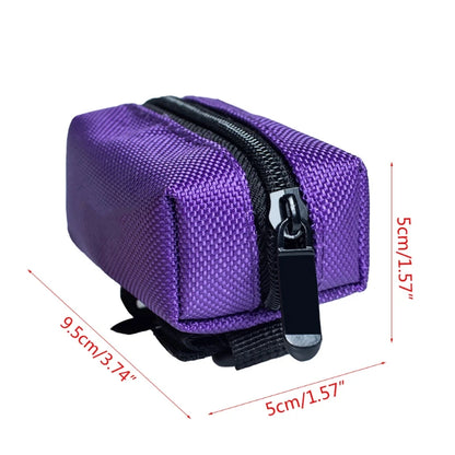 Pet Dog Poop Bag Holder Leash Attachment  Adjustable Mini Travel Garbage Bag Dogs Waste Poop Bags Dispenser Pet Cleaning Tools