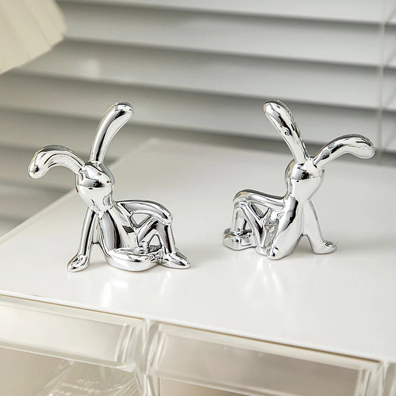 2024 New Kawaii Rabbit Ornament Ins Car Accessories Decorative Supplies Creative Desktop Ornament Room Decor Cute Children Gifts
