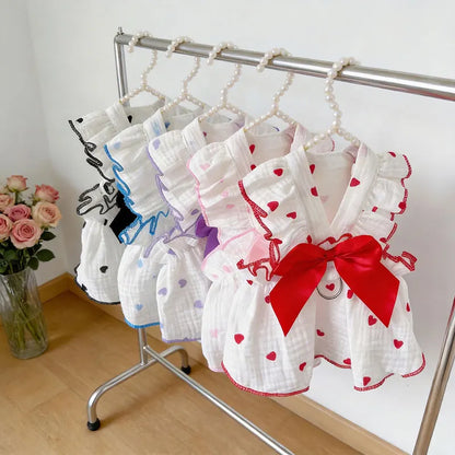 Pet Dresses And Clothing For Dogs And Cats, Including Spring And Summer Outfits For Teddy Bear, Pomeranian, And Pomeranian Rbeed