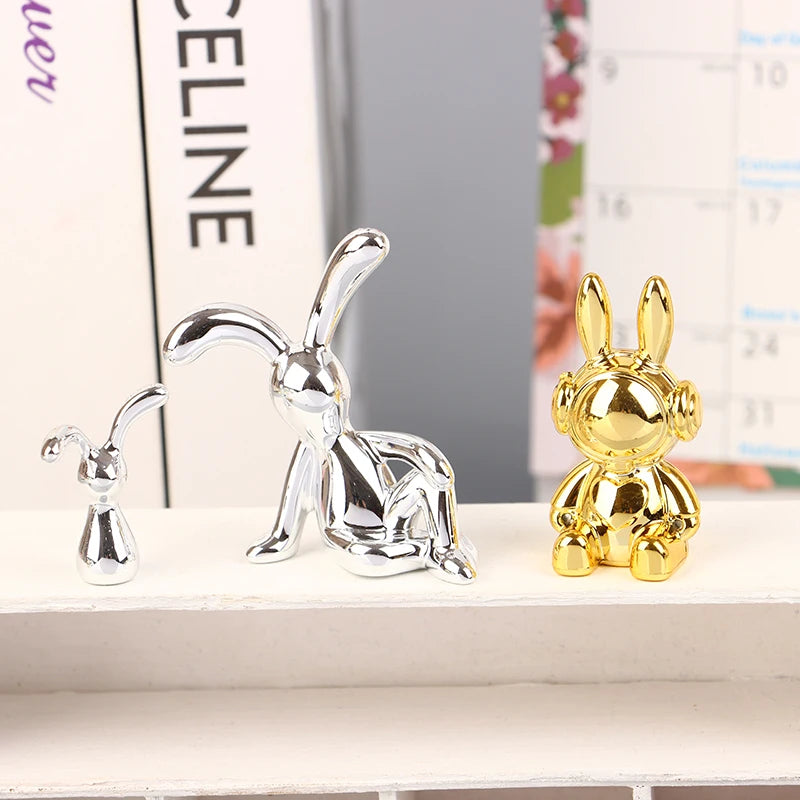 2024 New Kawaii Rabbit Ornament Ins Car Accessories Decorative Supplies Creative Desktop Ornament Room Decor Cute Children Gifts